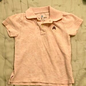 J crew pink polo shirt 2T